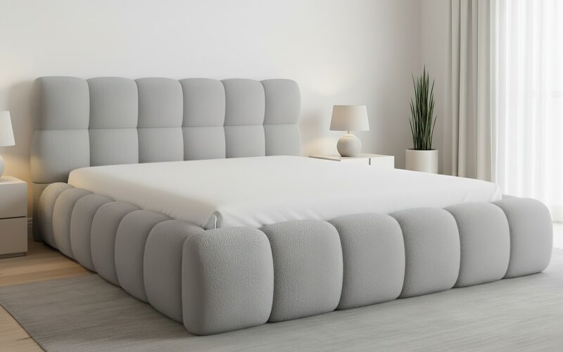 Łóżko do sypialni Novia Soft tkanina - obrazek 2